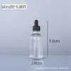 Botella Boston de Vidrio Transparente Botella de Spray Simple Portátil Múltiples Especificaciones Producto para el Cuidado de la Piel Botella Dispensadora de Agua y Loción Botella de Muestra