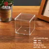 Caixa Transparente Plástico Acrílico Quadrada com Tampa e Base para Guardar Doces, Miniaturas e Embalagem para Exibição de Presentes