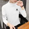 [280g Terciopelo Alemán] Otoño e Invierno Terciopelo de Doble Cara Cepillado Cuello Alto de Manga Larga para Hombre Capa Interior Cálida Ropa de Otoño