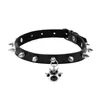 Gargantilla Punk Ins Subcultura Remache de Hueso Gargantilla Pura Lustro Cachorro Rebelde Collar Punk