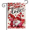 Bandera de Jardín Caliente de San Valentín de Amazon Directo de Fábrica Decorativa para Patio al Aire Libre Lino de Doble Cara