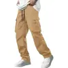 Pantalones de Trabajo Casuales Multibolsillos de Comercio Exterior Transfronterizo para Hombre, Nuevo Estilo Primavera/Verano/Otoño, Pantalones Largos Rectos Holgados, Al por Mayor en Stock