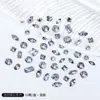 Manicure Pequeno Zircônia Branco Sapatilhas Invertidas Fundo Zircônia Joias para Manicure Mini 5A Coração Gota d'Água Marquise Zircônia Joias