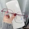 Lentes Negros de Montura Grande, Lentes Planos Anti Luz Azul, Gafas Simples Antirradiación, Se Pueden Equipar con Graduación para Miopía 30016
