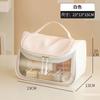 Bolsa de Cosméticos para Mujer, Bolsa de Aseo de Viaje Transparente Impermeable Estilo Ins con Gran Capacidad, Bolsa de Almacenamiento para Viaje