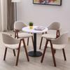 Mesa de recepción de negociación y combinación de silla para recepción de negocios, ocio, simple, creativa, tienda de té con leche, cafetería, mesa redonda pequeña, silla de comedor