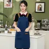 Delantales Impermeables y a Prueba de Aceite con Impresión Personalizada, Uniformes de Trabajo para Cocina de Catering, Tienda de Té con Leche y Pastelería, Ropa de Trabajo para Salón de Uñas, Al Por Mayor en Stock