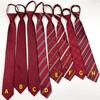 Corbata Borgoña Jk Rayas de Mujer Estilo Coreano Libre Estilo Preppy Foto de Graduación Uniforme Escolar Uniforme de Licenciatura Accesorios Tendencia de Hombre Dk