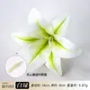 Cabeza de flor de lirio artificial 3D realista, accesorio para el cabello Hanfu, materiales para manualidades DIY, accesorio para fotos de boda, guirnalda de flores, arreglo floral