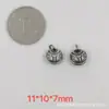 198-249 Colgante de Borla de Plata Antigua Retro de Shanxi Accesorios DIY Pulsera de Plata Sanqi Pulsera con Cuentas Adornos Wenwan Accesorios
