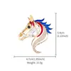 Broche de Aleación Año del Caballo de Lujo de Gama Alta Nicho para Mujer Moda Broche del Año del Zodiaco Joyería Aleación de Zinc