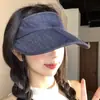 Sombrero Visera Plegable Estilo Coreano de Verano para Mujer, Versátil Sombrilla Protector Solar para Deportes al Aire Libre Ciclismo