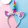 Tiara de Unicórnio Infantil Desenho Animado Halloween Princesa Festa de Aniversário Acessório de Cabeça Atacado