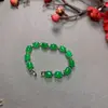 Pulsera con Incrustaciones de Jade Malayo Verde Jade Pulsera de Jade Malayo Pulsera con Incrustaciones de Jade Pulsera Verde Suministro en Vivo