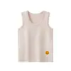 Chaleco de algodón puro para niños, top de rayas sin mangas para niños, top base de verano, chaleco personalizado de cuello redondo para niñas