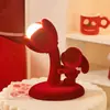 Lámpara Perpetua Conejo Afelpado Regalo de Boda Lindo Festivo Dormitorio Mesita de Noche Accesorios para el Hogar Adornos de Decoración de Bodas