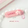Peine Plegable de Gatito Lindo de Dibujos Animados Rosa para Flequillo Suave Peine Portátil para Desenredar el Cabello