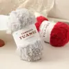 Fio de pelo imitação de pelo de marta fio de marta caxemira chapéu de orelha de gato cachecol tricotado à mão tricô artesanal diy fleece coral