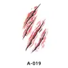 Nuevas Pegatinas de Tatuaje de Halloween Transfronterizas, Pegatinas de Cicatrices Divertidas para Fiesta, Tatuajes Realistas de Manchas de Sangre, Venta Directa del Fabricante
