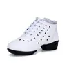 Zapatos de Baile Cuadrado, Zapatos de Baile para Mujer, Zapatos de Baile Sailor de Tacón Medio de Suela Blanda para Adultos, Zapatos de Baile, Zapatos de Actuación, Nuevo Malla E18
