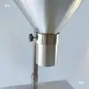 Cubo de Alimentación de Acero Inoxidable de Gran Diámetro Empaque Bolsa de Vacío Embudo de Reempaque a Prueba de Aceite con Soporte Cubo de Bolsa con Interruptor