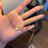 Venda Direta de Fábrica [Haiyu Xingchen] Pulseira Borboleta com uma Vibe Descolada, Borla Longa, Joia de Vidro Borboleta Etérea em Estilo Antigo
