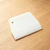 Cuchillo de plástico para cortar pasteles de crema, Raspador trapezoidal para masa, Raspador de repostería, Raspador para pasteles