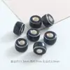 Acessórios de pulseira com contas espaçadoras de cerâmica colorida peça plana conta solta de cerâmica acessórios para joias contas lote solto materiais para roupas diy