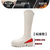 Botas femininas de cano alto com salto fino e salto alto, cano alto, bico fino, bico fino, inverno, 6 horas