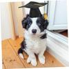 2026 Chapéu de Formatura de Animal de Estimação Chapéu de Bacharel para Cachorro Chapéu Preto de Doutorado 2026 Chapéu com Pingente de Borla Chapéu de Formatura