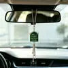 Adorno colgante para espejo retrovisor de coche estilo Oriente Medio transfronterizo Etiqueta de esmalte verde Colgante de borla segura para el interior del coche