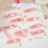 Peine Plegable de Gatito Lindo de Dibujos Animados Rosa para Flequillo Suave Peine Portátil para Desenredar el Cabello