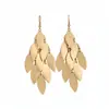 Pendientes de Hoja Transfronterizos Europeos y Americanos para Mujer, Pendientes de Parche de Nicho con un Toque de Lujo Ligero y de Alta Gama, Accesorios Versátiles y de Moda