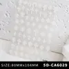 Nuevo Pegatina de Arte para Uñas Mariposa 3D Estéreo Relieve Rosa Mariposa Pegatina Blanca DIY Accesorios Estéreo para Uñas