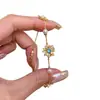 Pulsera Flor de Zircón Perla Chapada en Oro Real de 18K, Estilo Minimalista de Alta Gama, Joyería Versátil de Moda de Lujo Ligero
