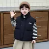 Chaleco de Algodón con Relleno para Niños Otoño Invierno Ropa Exterior Gruesa para Niños 2026 Nuevo Versátil Ropa de Algodón para Bebés Chaleco
