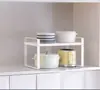 Estante de Almacenamiento para Horno Microondas de Cocina Estante Multifuncional para Olla Arrocera Integrado Doble Capa Retráctil Dedicado para Encimera