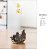 Mascota de té de colores cambiantes, adorno de pez dorado, se puede usar para criar carpas, decoración de mesa de té, adorno de Koi, pez dorado de mascota de té que cambia de color