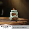 Latas de Té Latas Selladas Latas de Té Latas Cerámicas Grandes Latas de Té Pequeñas Caja de Té de Cerámica Geyao Portátil para el Hogar Embalaje Latas de Té