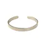 Nuevo Brazalete Abierto de Aleación para Mujer, Moda Estilo Ins, Versátil, Brazalete de Aleación con Textura Martillada, Brazalete en Forma de C