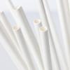 Kraft ponta de palha de papel embalagem independente 6mm palha de papel degradável descartável canudo de bebida fina atacado