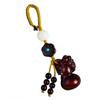 Sándalo Rojo Cigarra Dorada Colgante de Calabaza Mochila Cadena para Teléfono Móvil Llavero Colgante Accesorios Pequeños Artesanía Asa