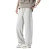 Pantalones de Seda de Hielo para Hombre Verano Nuevo Estilo Transpirables para Correr Pierna Recta Largos Pantalones Juveniles Deportivos Fitness Pantalones Casuales para Hombre