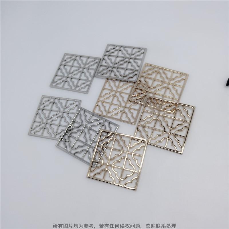 竹盒礼盒贴牌 高档定制选品 通用金属窗花铭牌 软包装饰配件