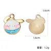Colgantes de esmalte de la linda serie Sanrio oso de dibujos animados, My Melody, perro Pacha accesorio DIY colgantes pequeños