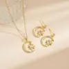 Collar Transfronterizo Joyería para Mujer Pendientes Diseño de Nicho Pendientes de Perla para Mujer Joyería de Lujo Ligero de Gama Alta Set de Joyería para Mujer