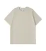 Camiseta Pesada Fio Duplo 26 Fios 300g Algodão Puro Manga Curta Camiseta de Trabalho para Team Building Estampada com Logo Transferência de Calor Uniforme para Aula em Grupo