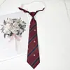 Gravata JK masculina e feminina estilo uniforme japonês coreano versátil estudante universitário camisa listrada material escolar dk curta moda-livre