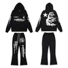 Sudadera con capucha holgada para hombre Hellstar Transfronteriza Alta Calidad Retro Americano High Street Traje NFC