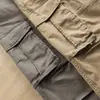 Macacão masculino coreano reto solto calça casual de trabalhador verão simples multi-bolsos calça de proteção para trabalho masculina